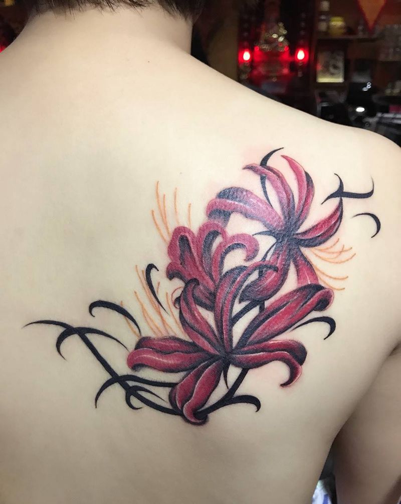 彼岸花开纹身图片