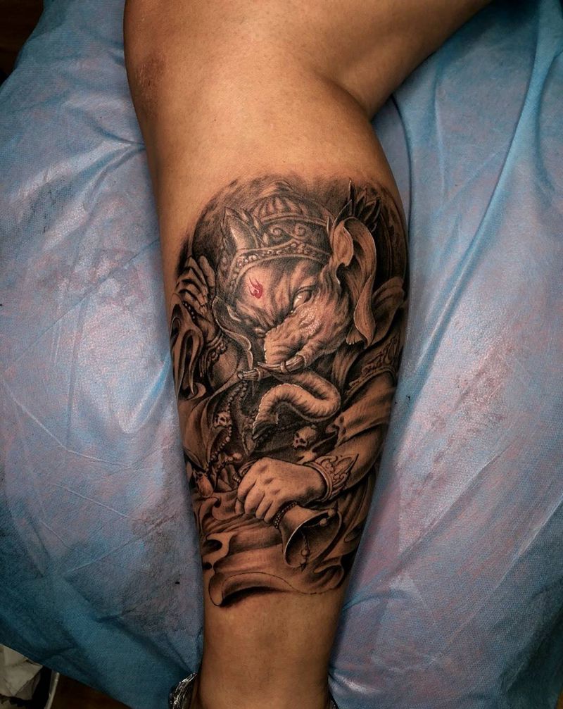 像神完活纹身图片