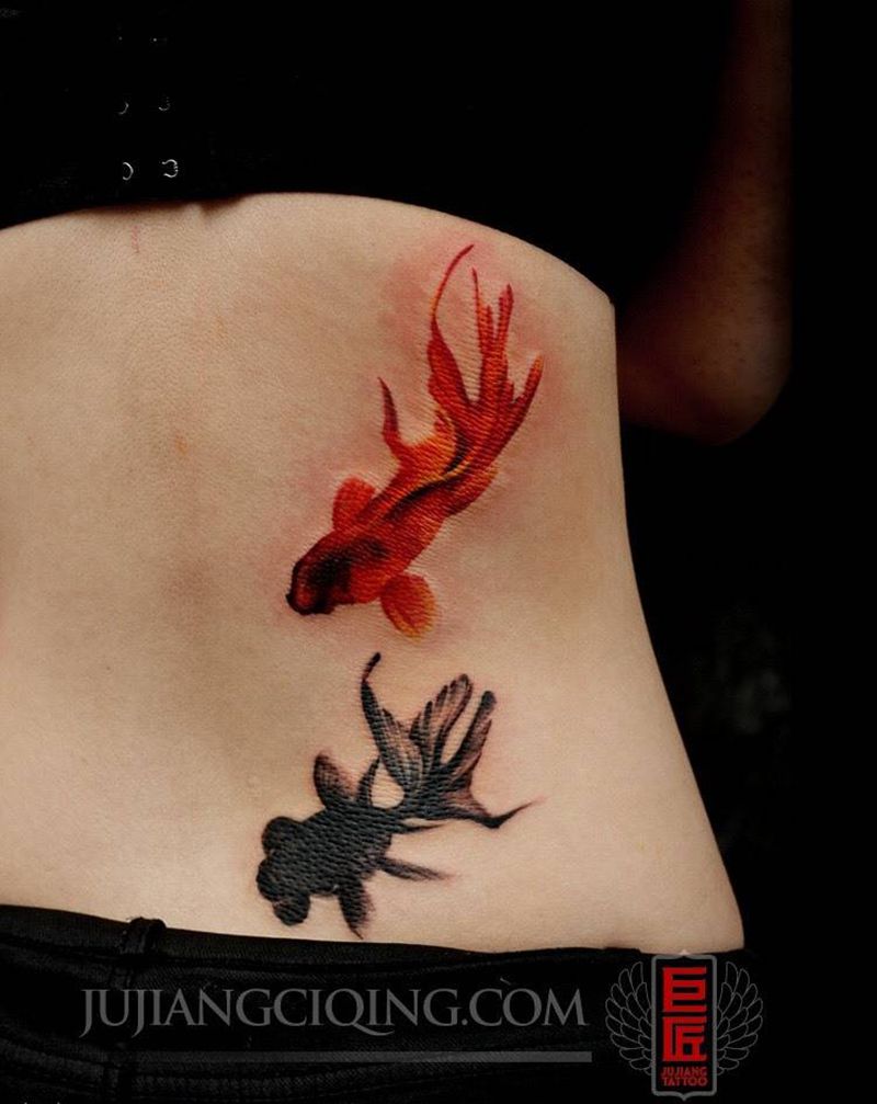 彩色系列纹身图片_成品颈部腹部肩部腰部腿部胸部清新人物动物纹身图案