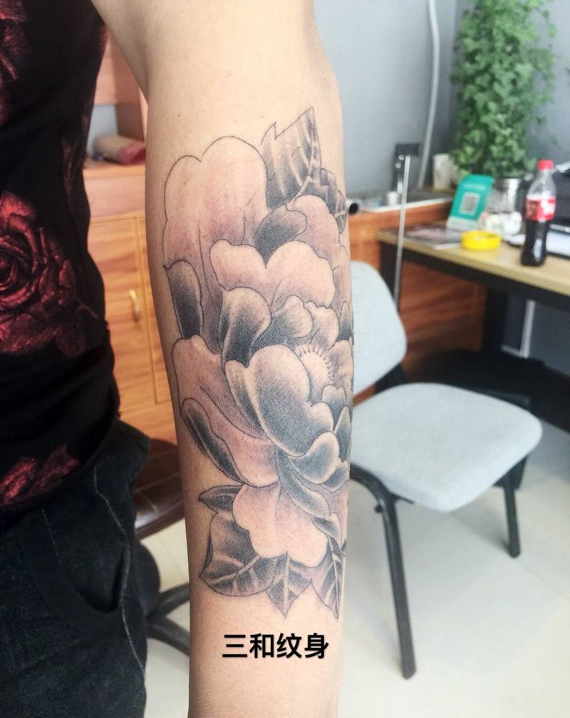 花开富贵纹身图片