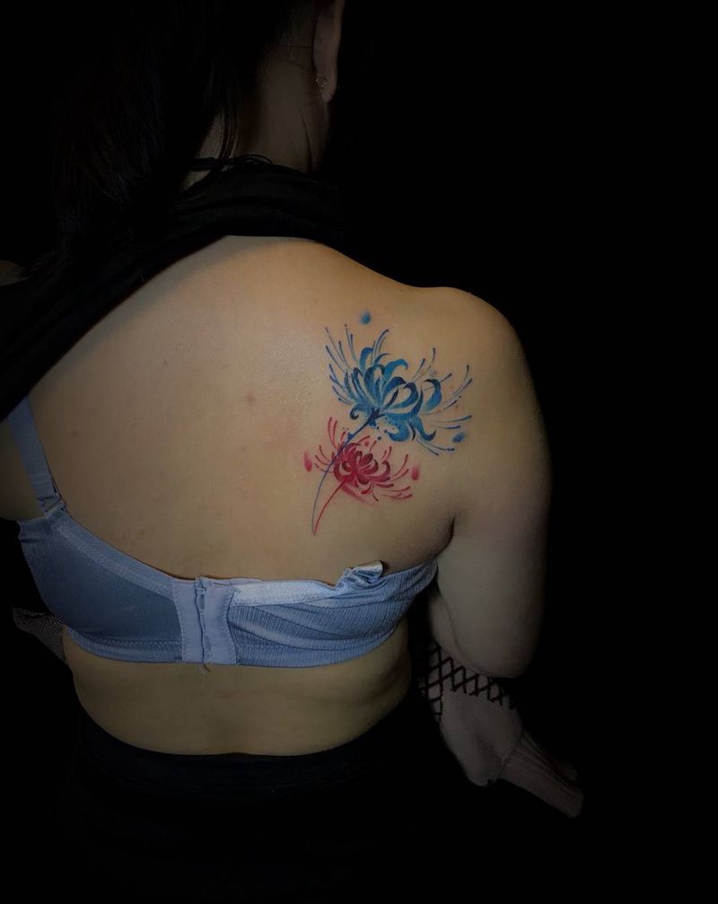 彼岸花纹身图片