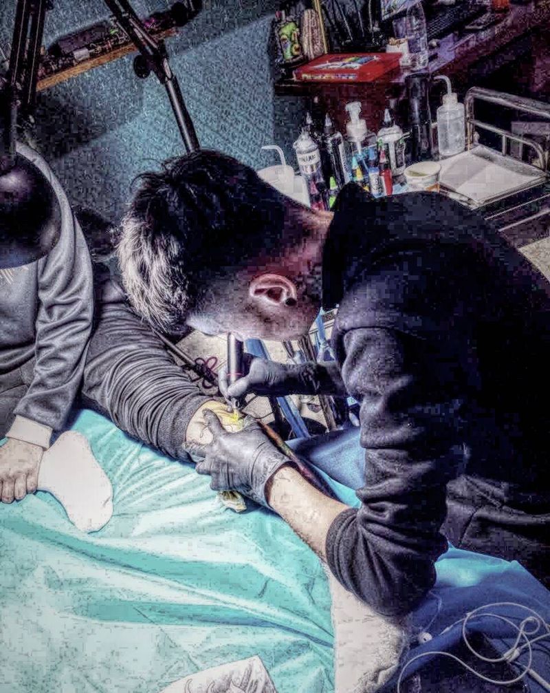 工作照纹身图片