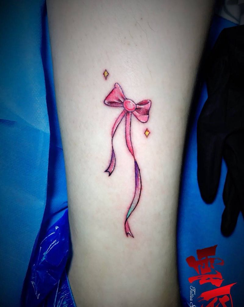 蝴蝶结纹身图片
