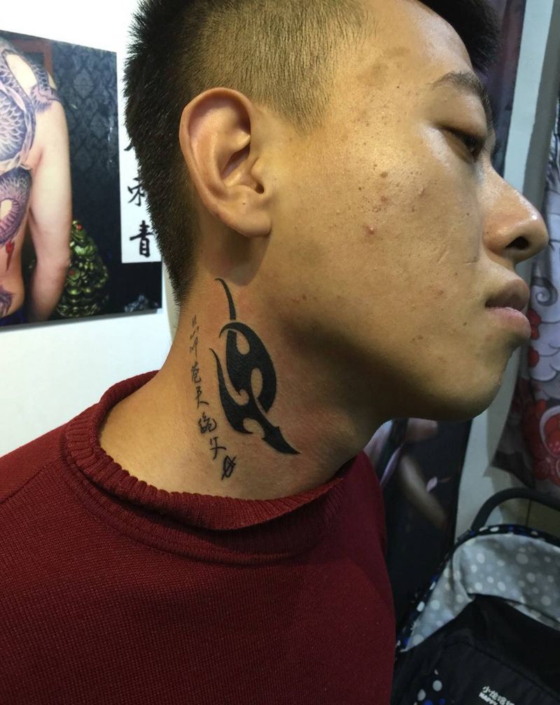 小图腾完工纹身图片