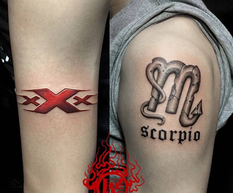 上臂小图纹身图片