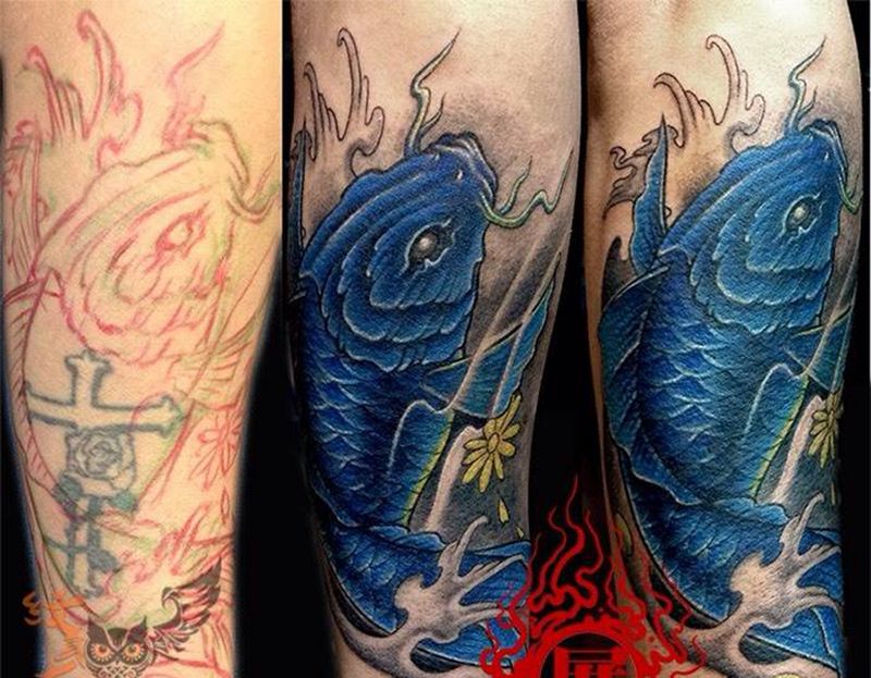 遮盖作品纹身图片