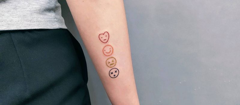 表情纹身图片_手臂纹身图案