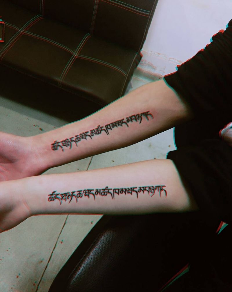 一对情侣纹身图片