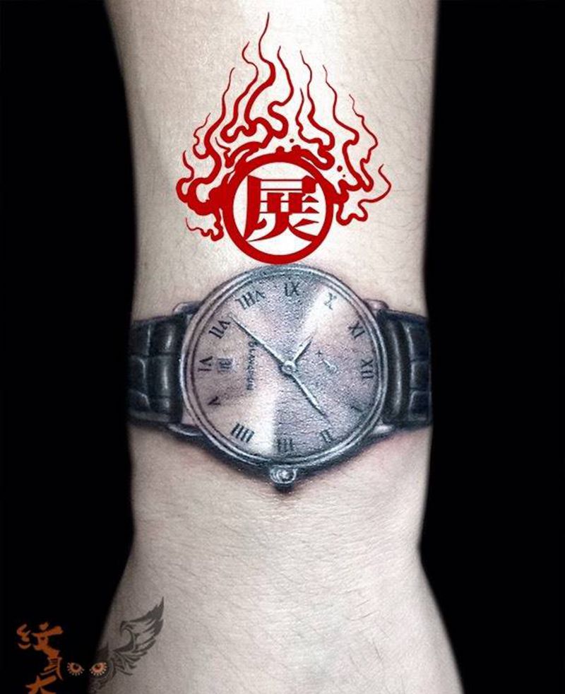 手表纹身图片