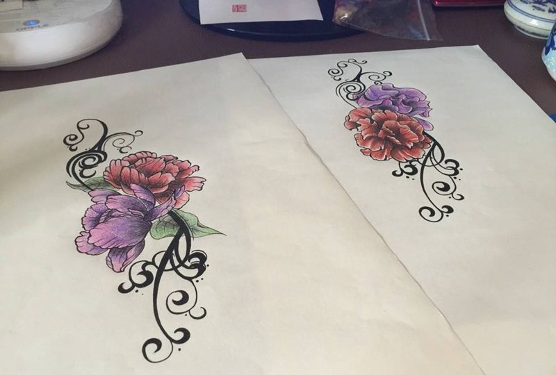 客户定制图纹身图片