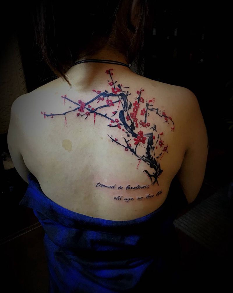 中国风#梅花纹身图片