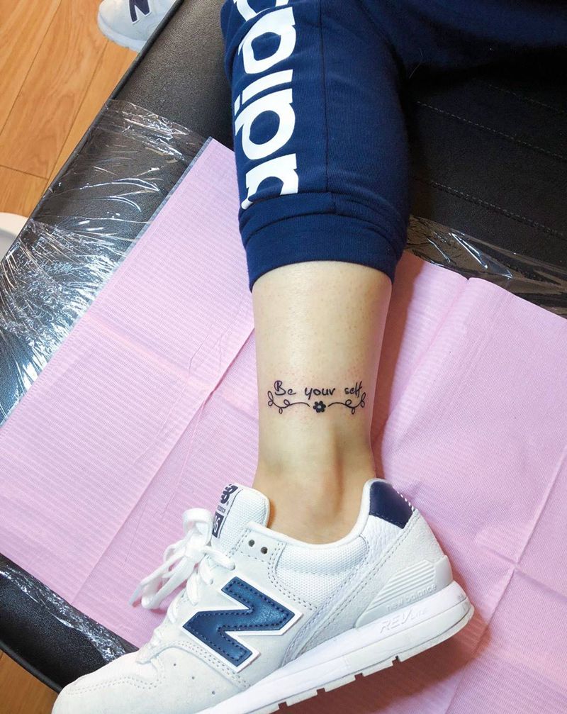 小清新纹身图片_成品腿部脚部欧美清新传统贴纸几何字符植物纹身图案