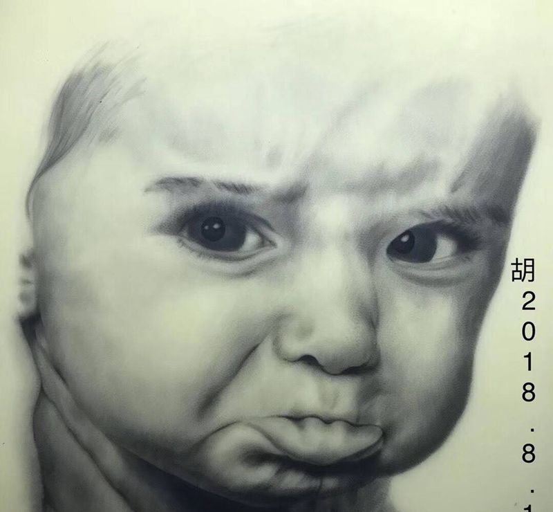 小宝宝纹身图片_背部腿部欧美写实纹身图案