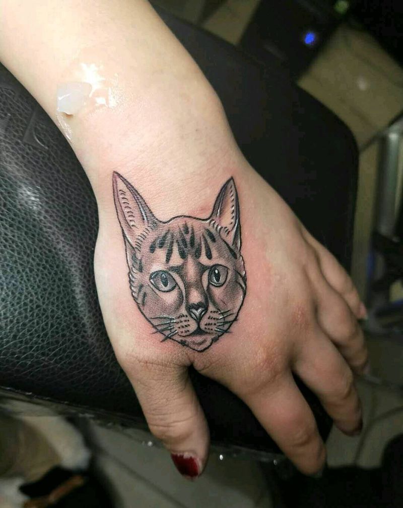 情侣猫纹身图片