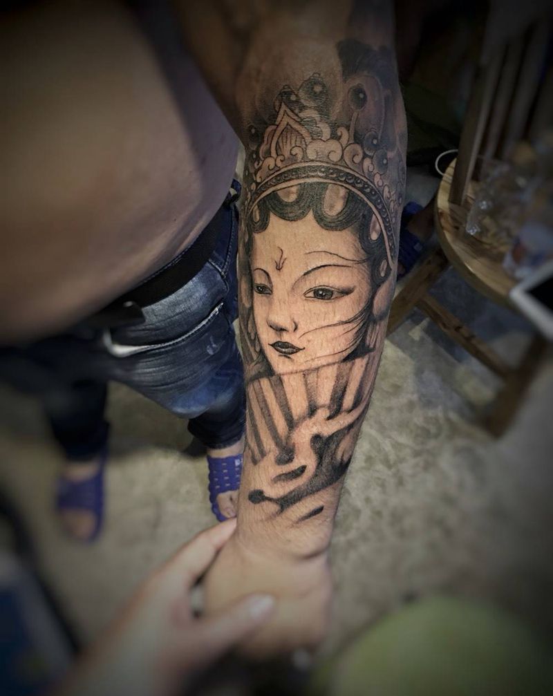 接小臂纹身图片