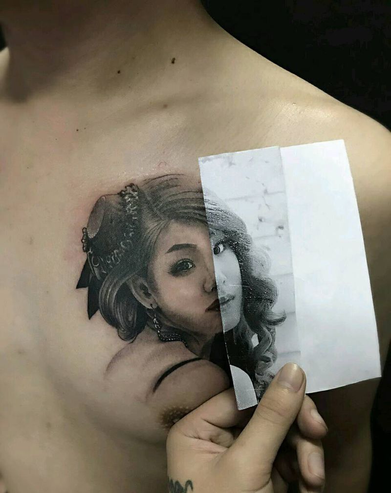 肖像作品纹身图片