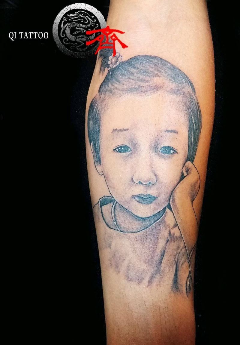 肖像纹身图片_手臂纹身图案