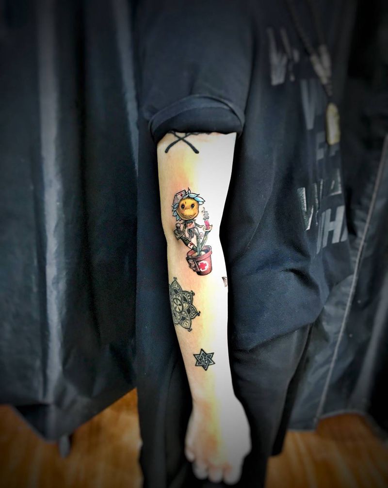 植物大战僵尸纹身图片