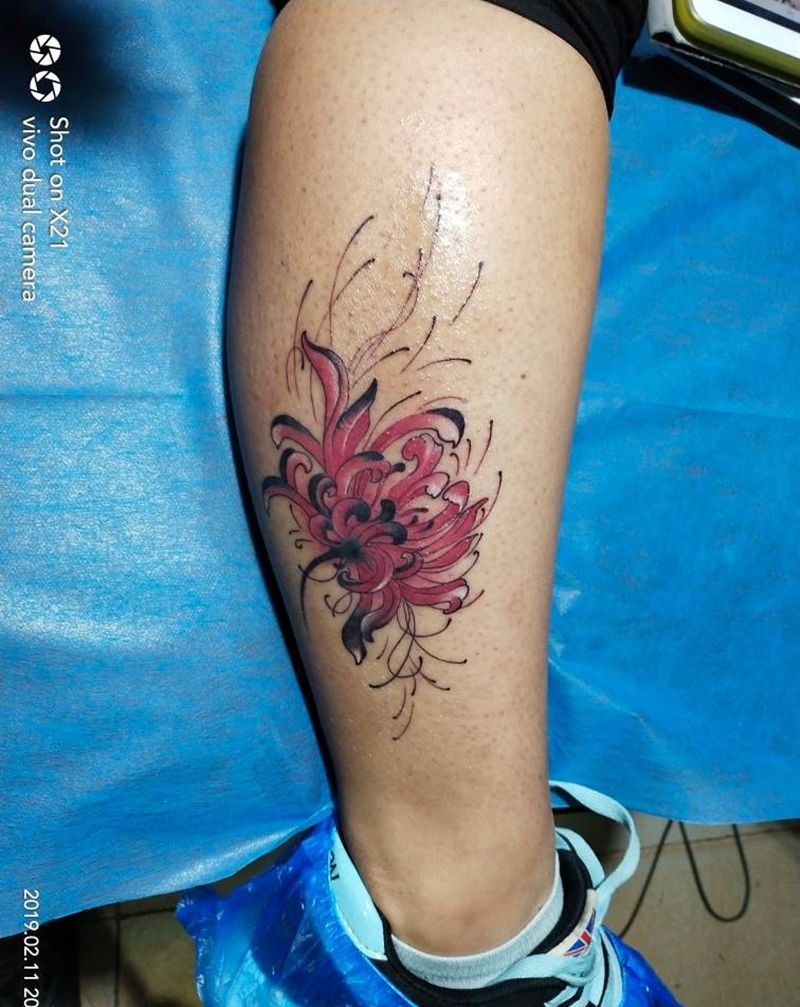 彼岸花纹身图片