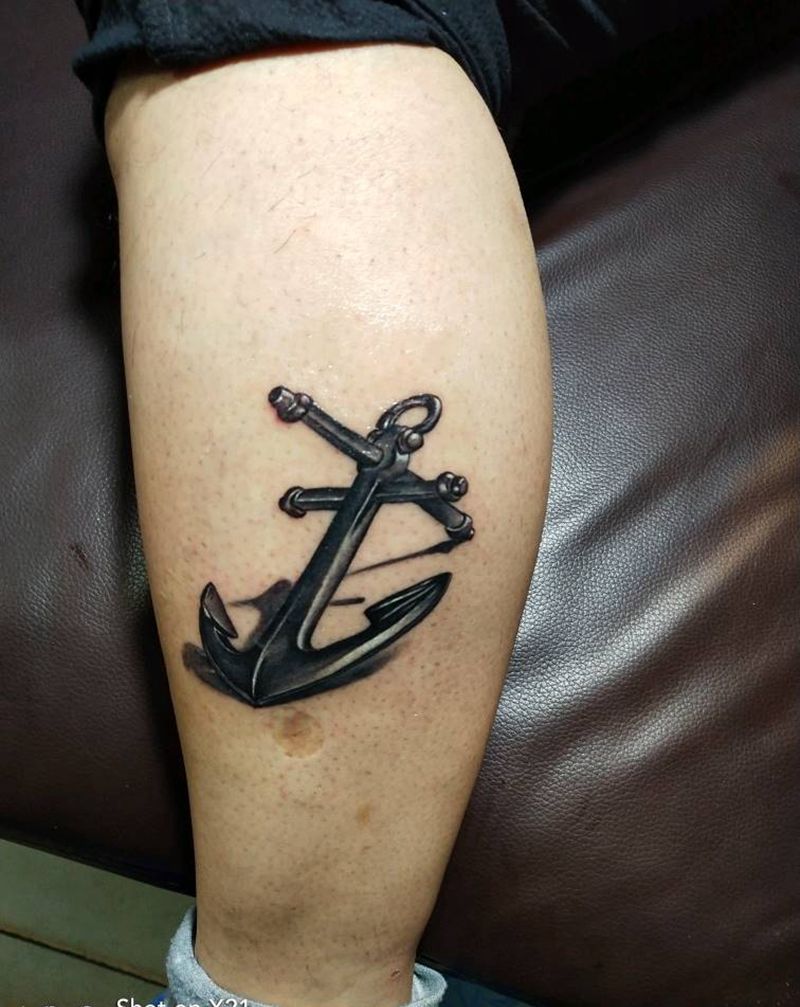 船锚纹身图片