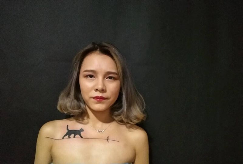 小清新走一走！纹身图片_清新字符动物原创培训成品纹身图案