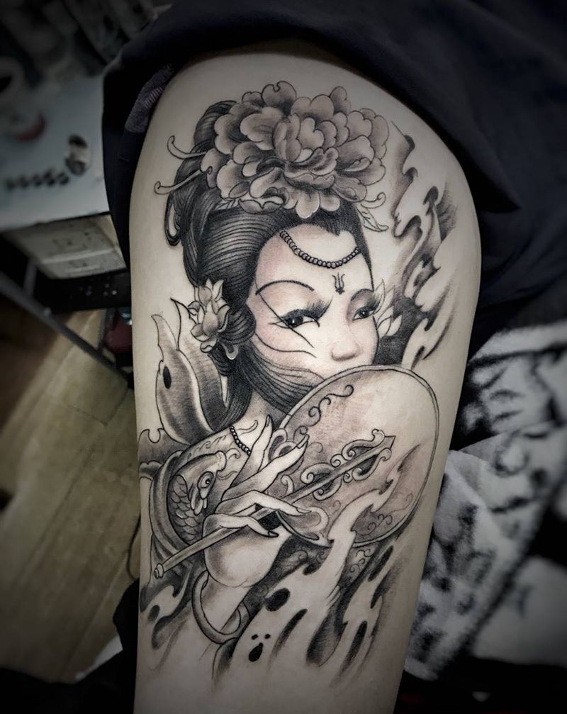 艺妓纹身图片_成品纹身图案