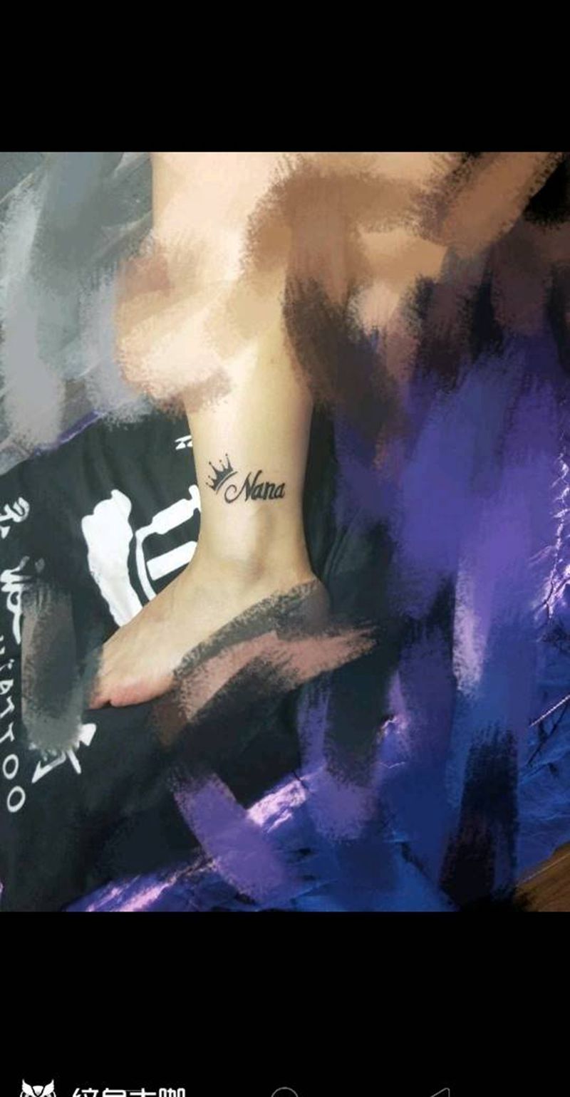 英文纹身图片_腿部英文纹身图案