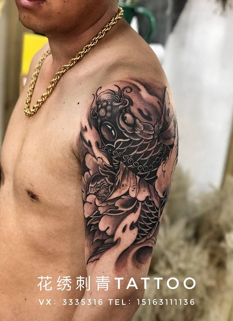 大臂鱼纹身图片