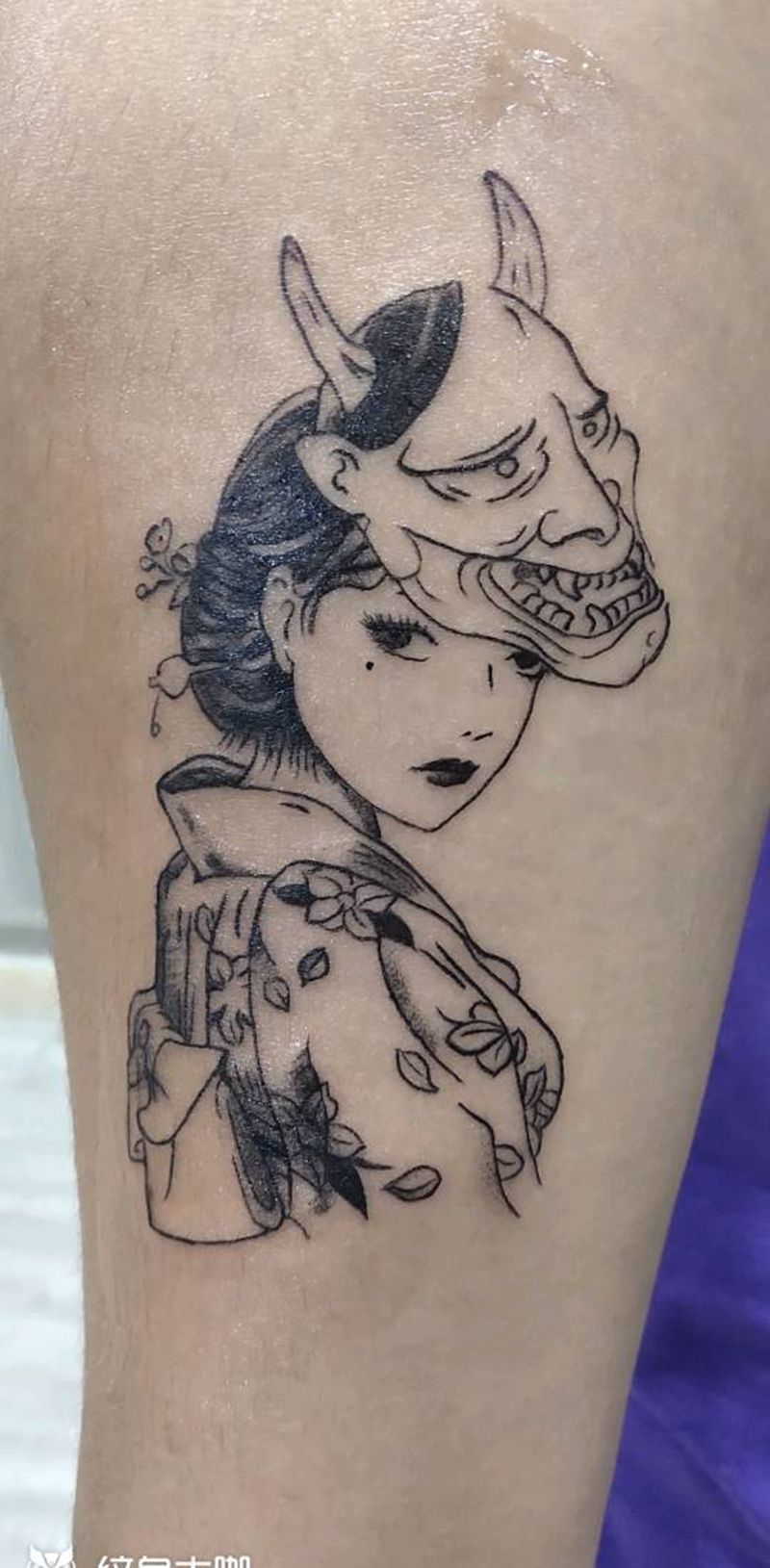 艺妓纹身图片_手臂纹身图案