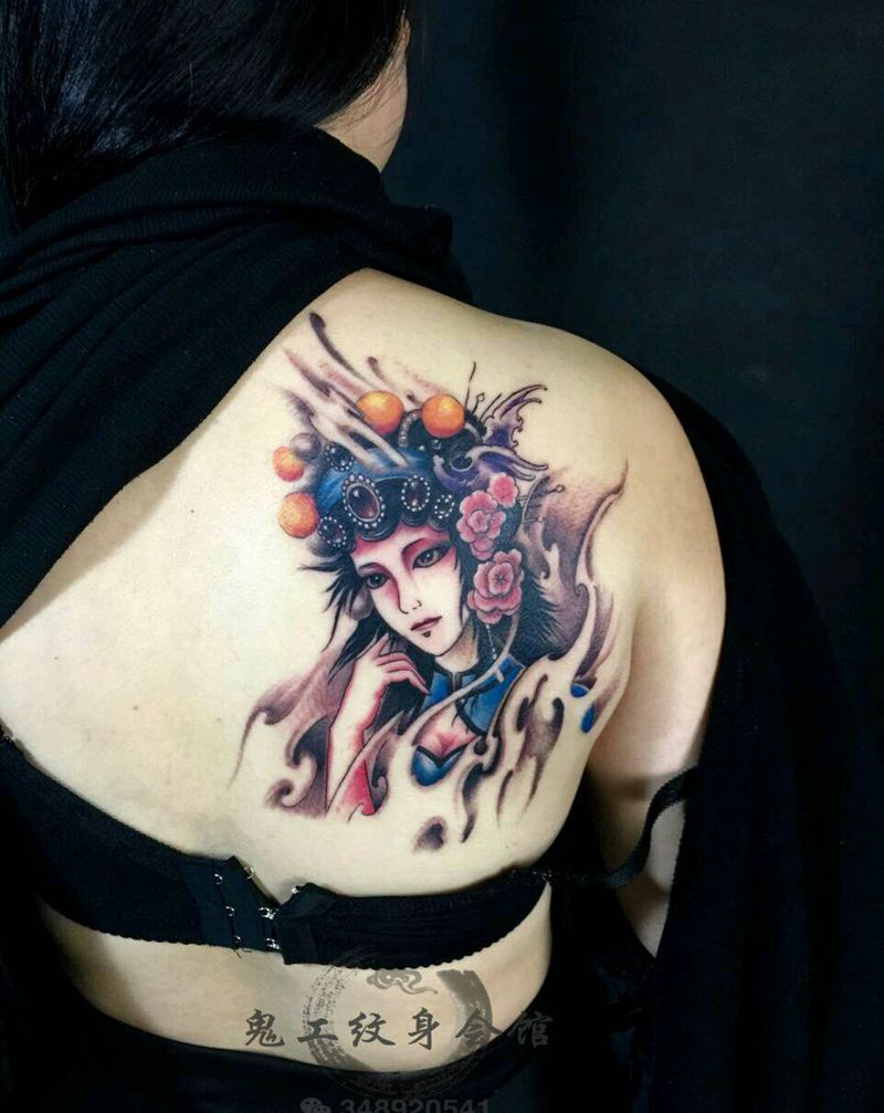 早期的彩色作品纹身图片