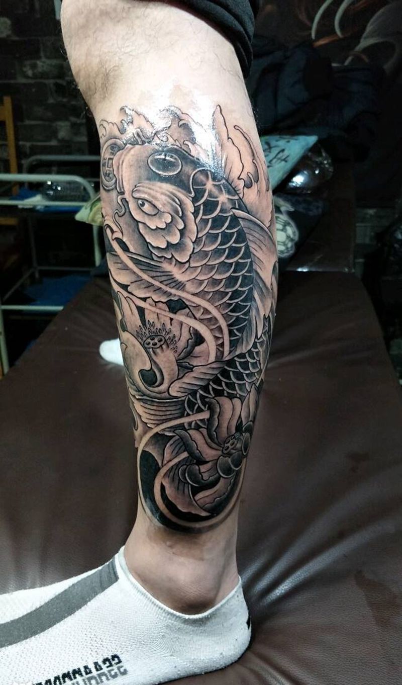 鲤鱼纹身图片