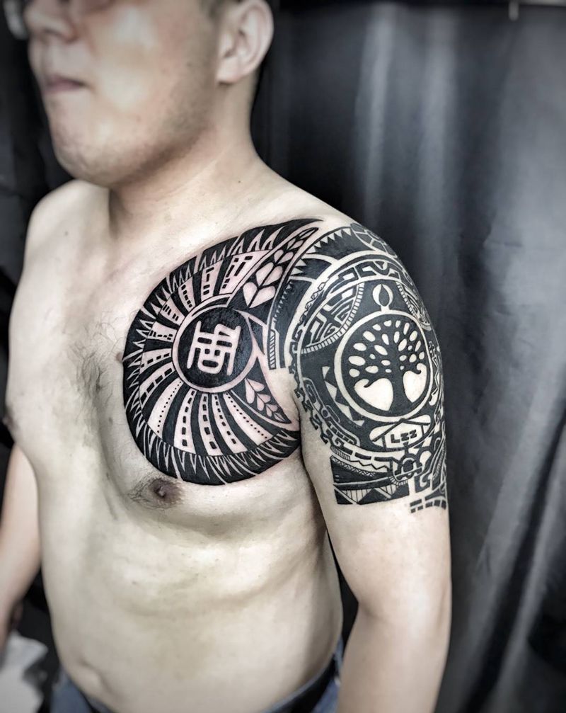 扣瞎眼纹身图片