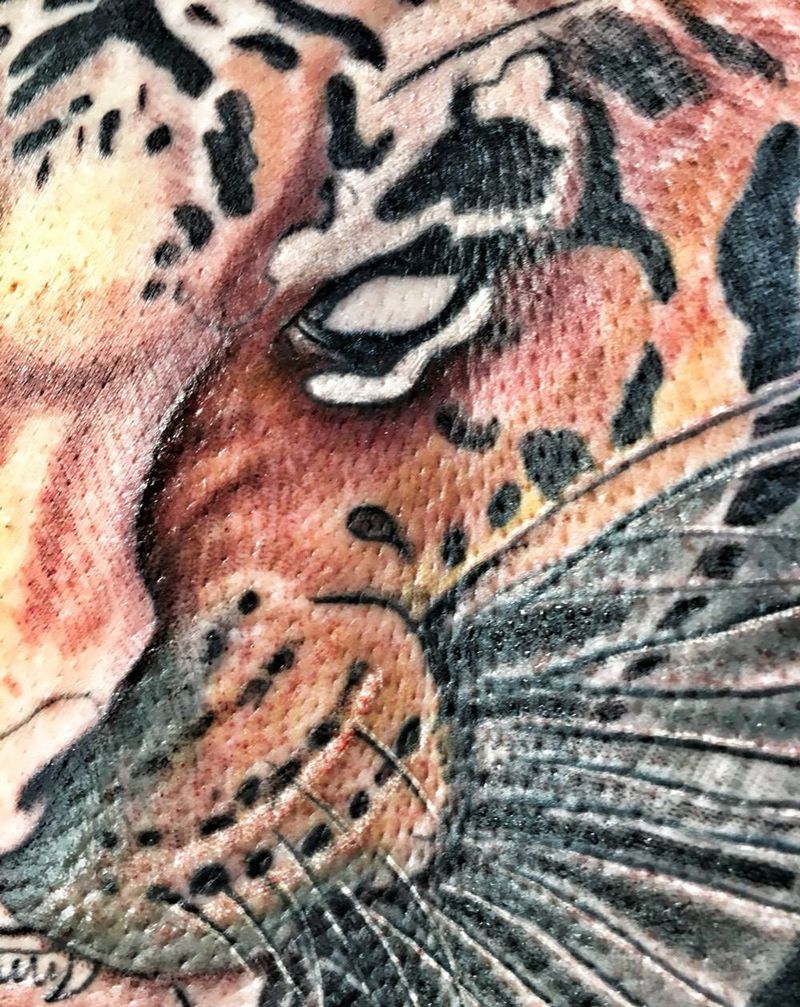 老虎纹身图片_成品背部肩部颈部胸部传统原创动物腿部腰部纹身图案