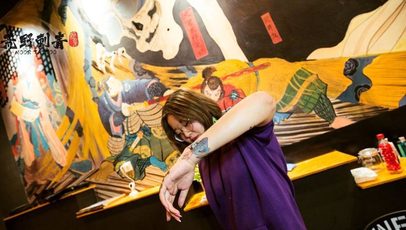 日式小般若纹身图片