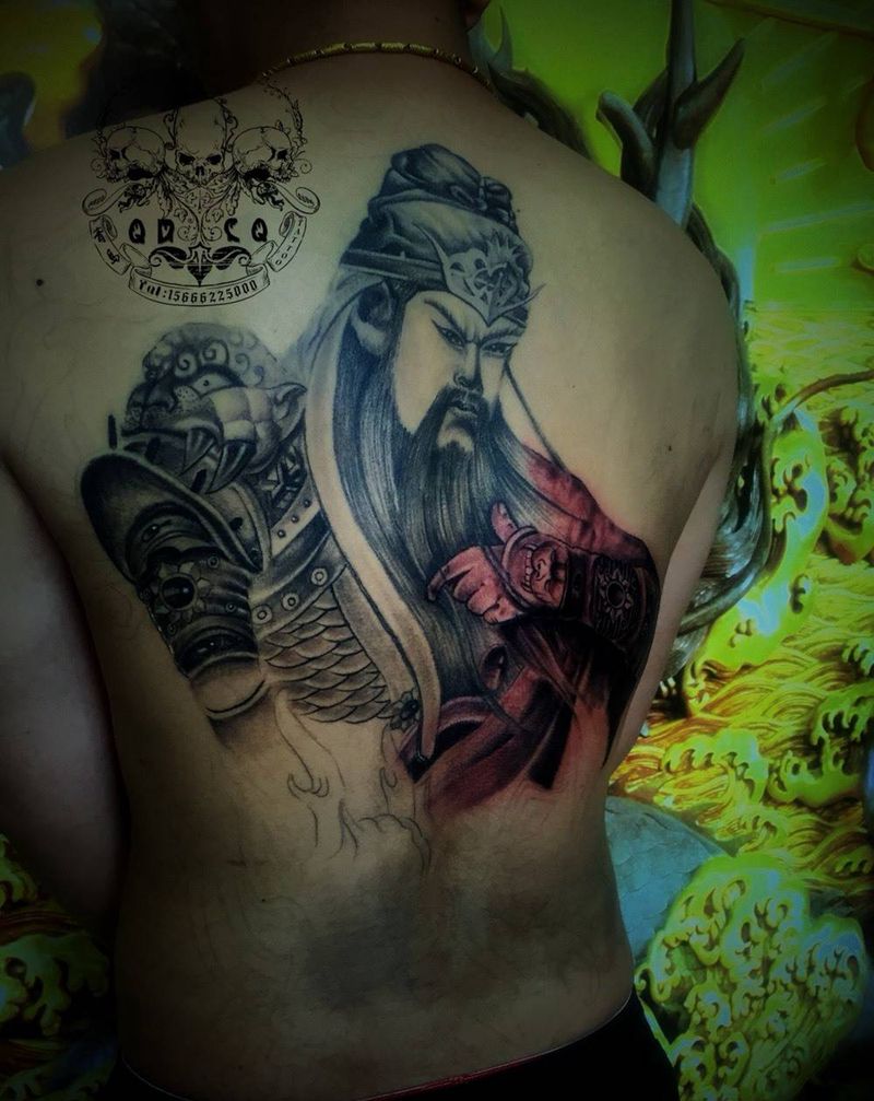 满背下次继续纹身图片