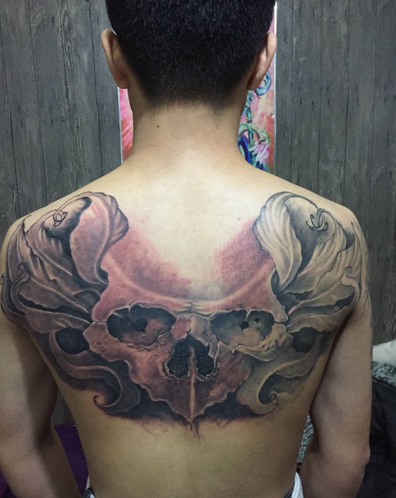 生纹身图片_肩部欧美写实纹身图案