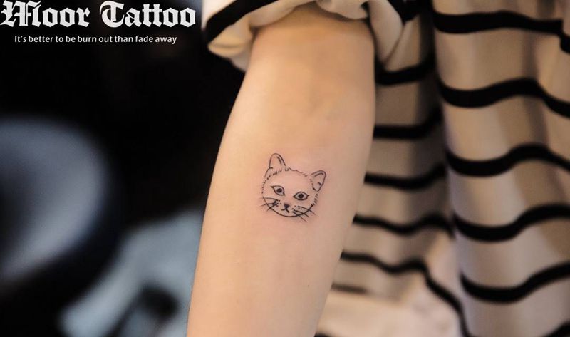 小猫纹身图片