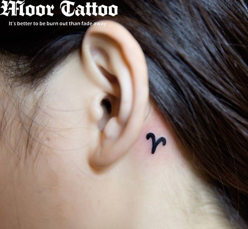 白羊座纹身图片