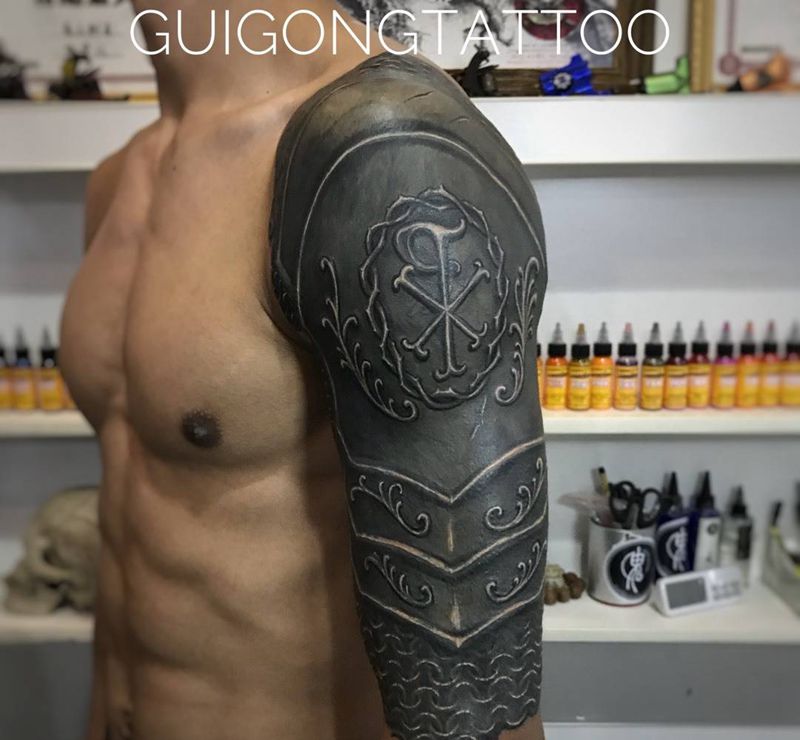 暴力遮盖恢复后！纹身图片