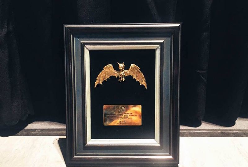 纹身展会纹身图片_成品手臂肖像写实欧美人物原创青岛手部手稿纹身图案