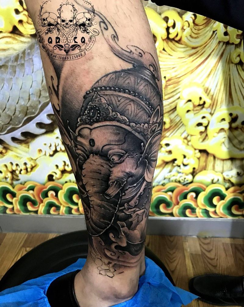 象神纹身图片
