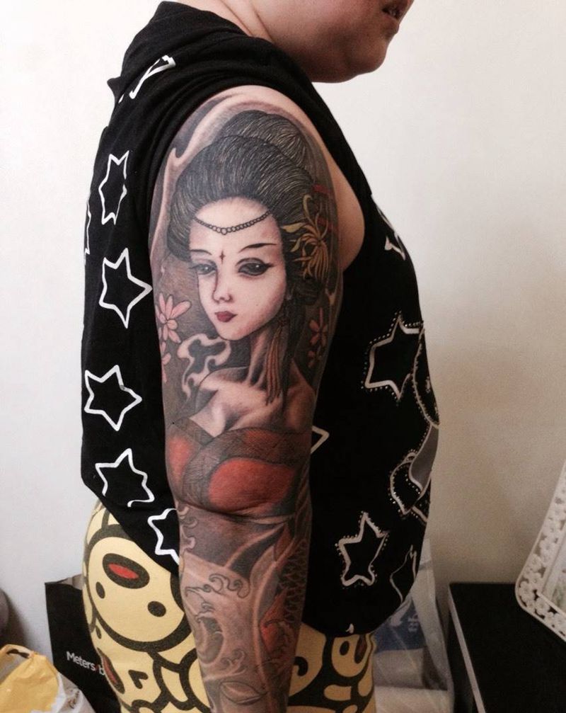 添加花臂纹身图片