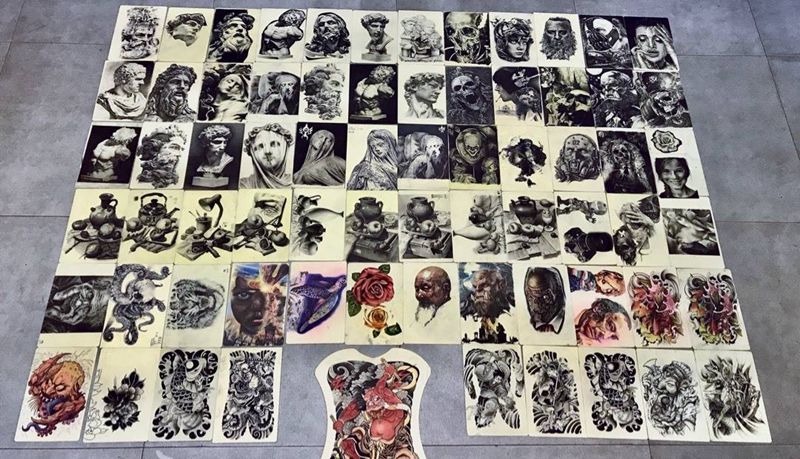 乐道学员近期作品纹身图片_手臂手部欧美写实老传统乐道刺青纹身图案