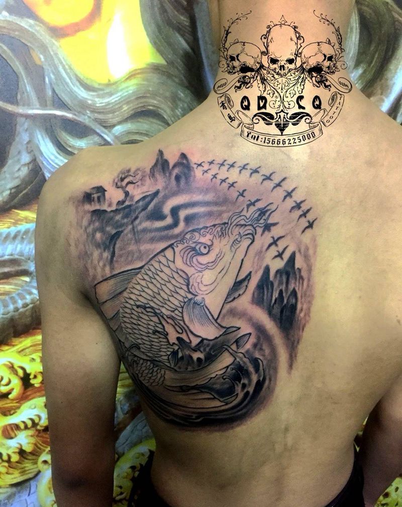 未完待续……连续三天都是鲤鱼。还都未完纹身图片