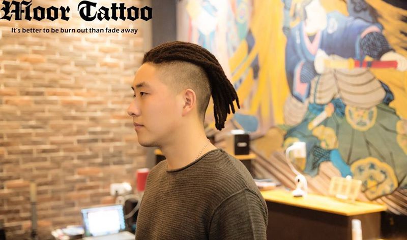 半头脏辫纹身图片