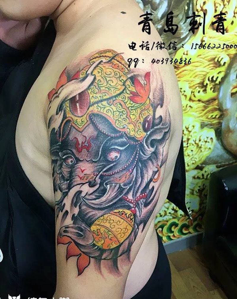 象神纹身图片