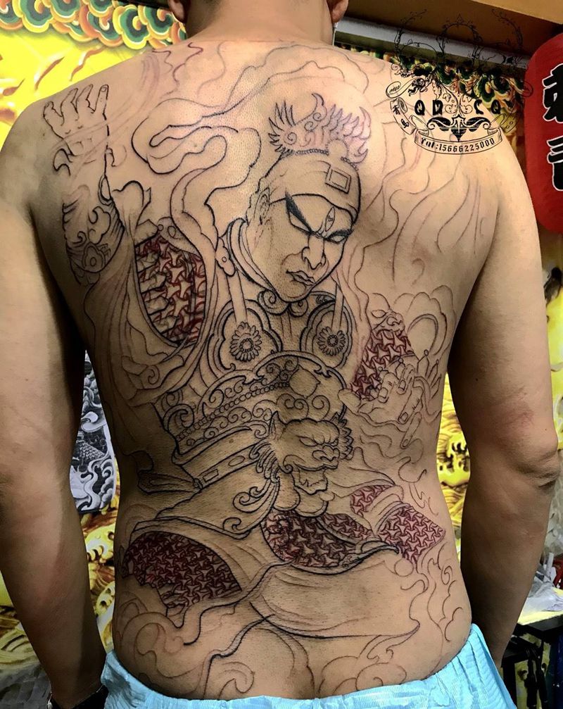 二郎神纹身图片