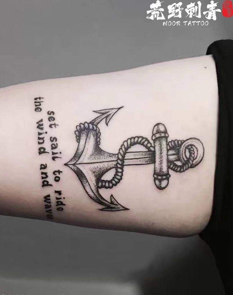 船锚纹身图片