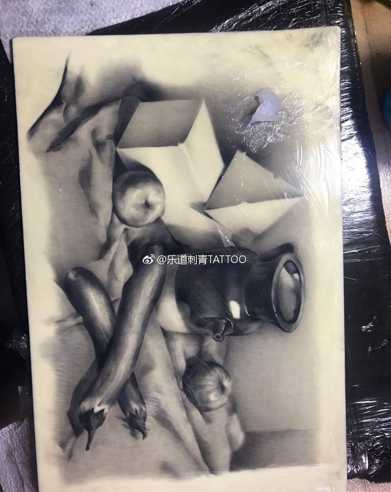 乐道学员作品纹身图片_成品手稿写实培训获奖青岛山东乐道刺青插画欧美纹身图案