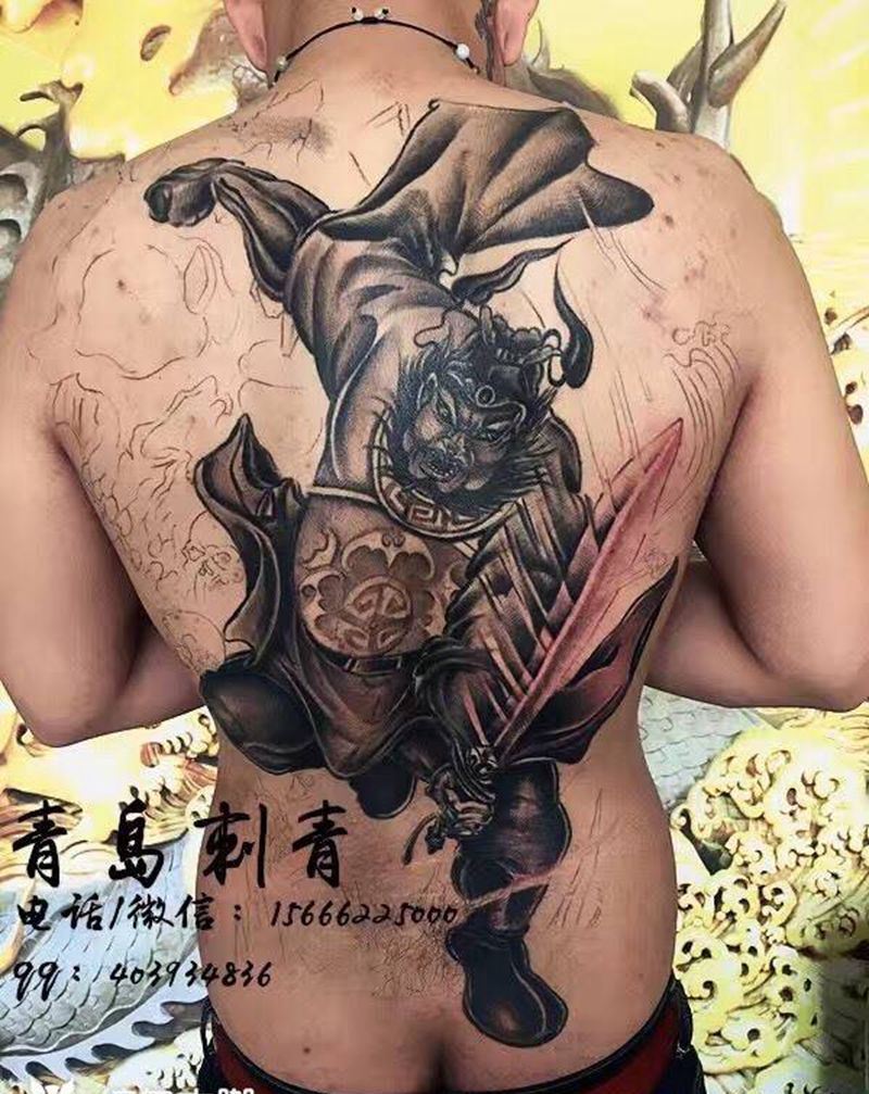 钟馗纹身图片